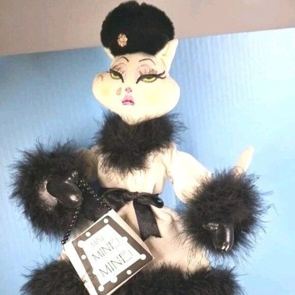 Alley Cats by Margaret Le Van SPOILED Kitty Cat 23ish" Bendable Stuffed Plush - Picture 6 of 16